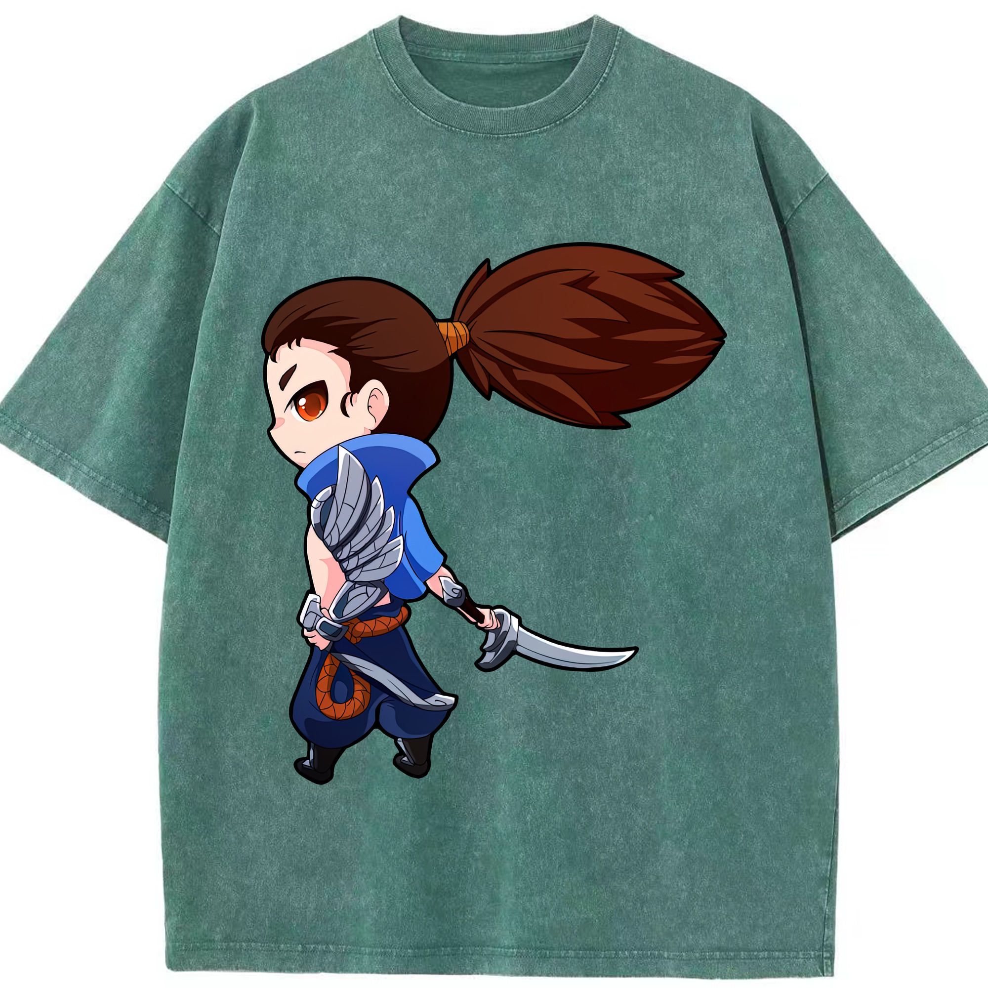 リーグ・オブ・レジェンド League of Legends LOL 綿100% ヴィンテージ風 半袖Tシャツ（フロントプリント）